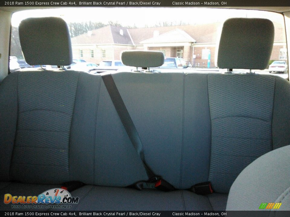 2018 Ram 1500 Express Crew Cab 4x4 Brilliant Black Crystal Pearl / Black/Diesel Gray Photo #10