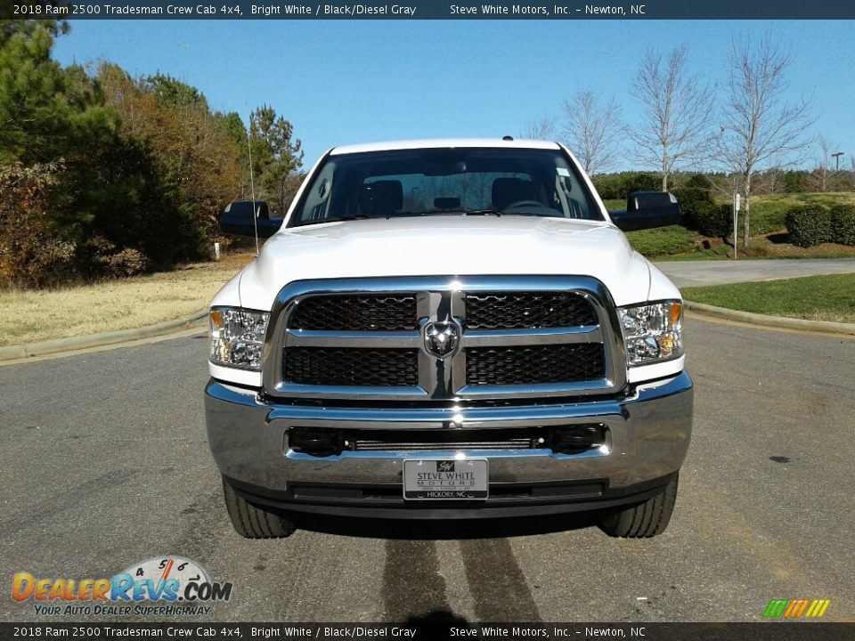 2018 Ram 2500 Tradesman Crew Cab 4x4 Bright White / Black/Diesel Gray Photo #3