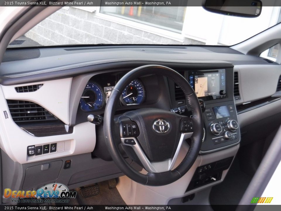 2015 Toyota Sienna XLE Blizzard White Pearl / Ash Photo #15