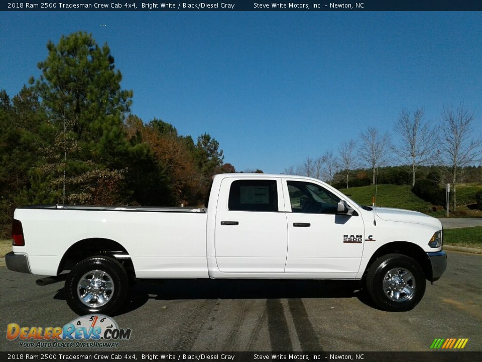 2018 Ram 2500 Tradesman Crew Cab 4x4 Bright White / Black/Diesel Gray Photo #5