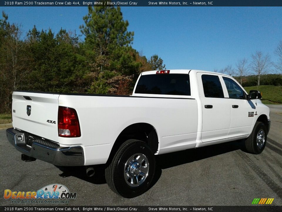 2018 Ram 2500 Tradesman Crew Cab 4x4 Bright White / Black/Diesel Gray Photo #6