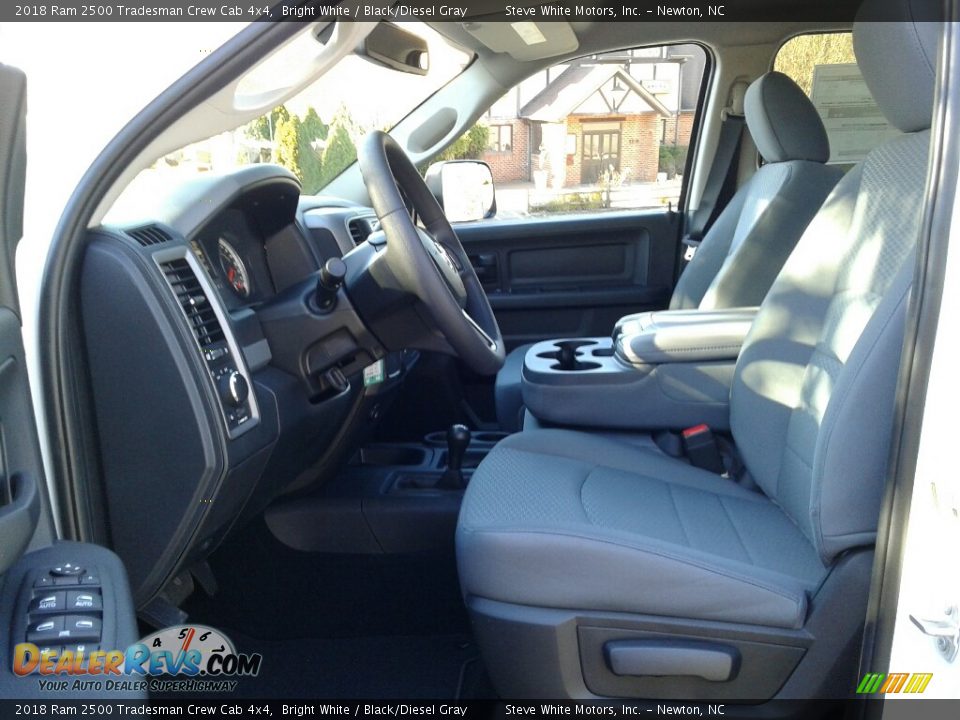 Black/Diesel Gray Interior - 2018 Ram 2500 Tradesman Crew Cab 4x4 Photo #9