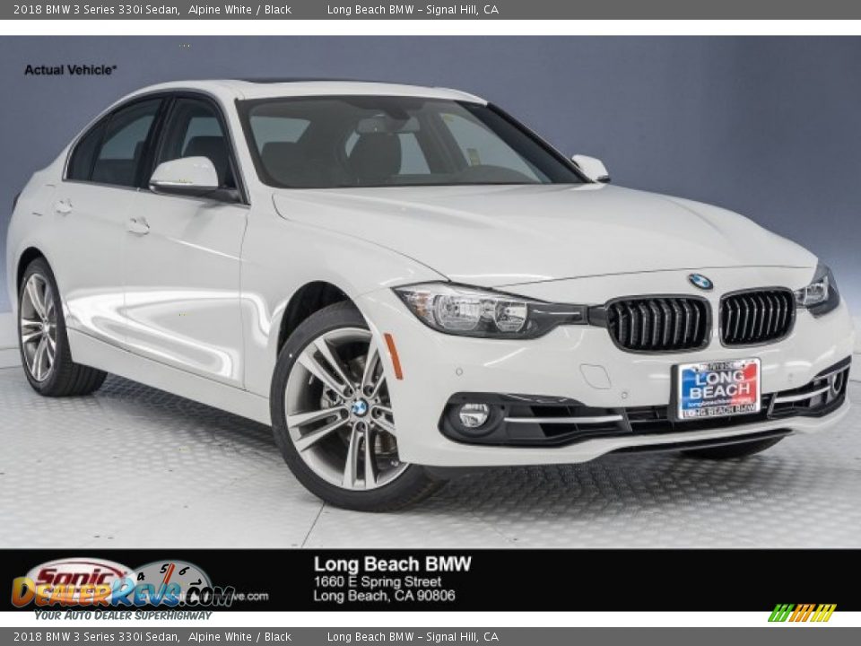 2018 BMW 3 Series 330i Sedan Alpine White / Black Photo #1