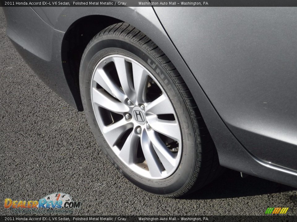 2011 Honda Accord EX-L V6 Sedan Polished Metal Metallic / Gray Photo #3