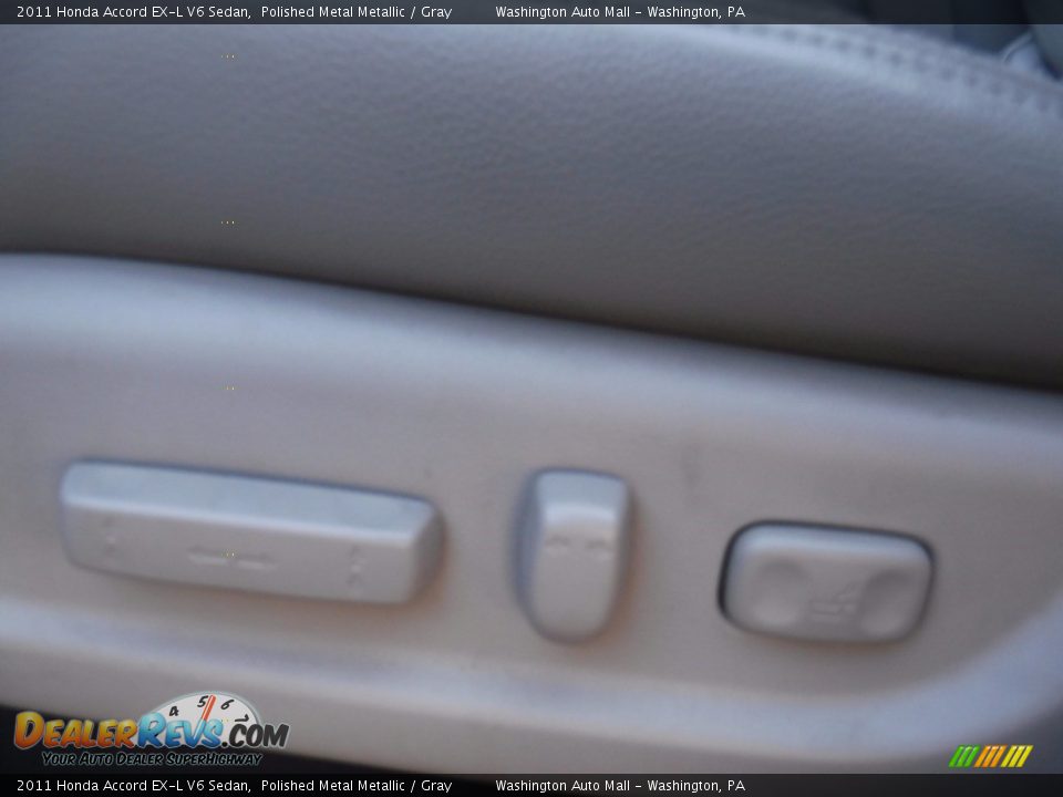 2011 Honda Accord EX-L V6 Sedan Polished Metal Metallic / Gray Photo #16