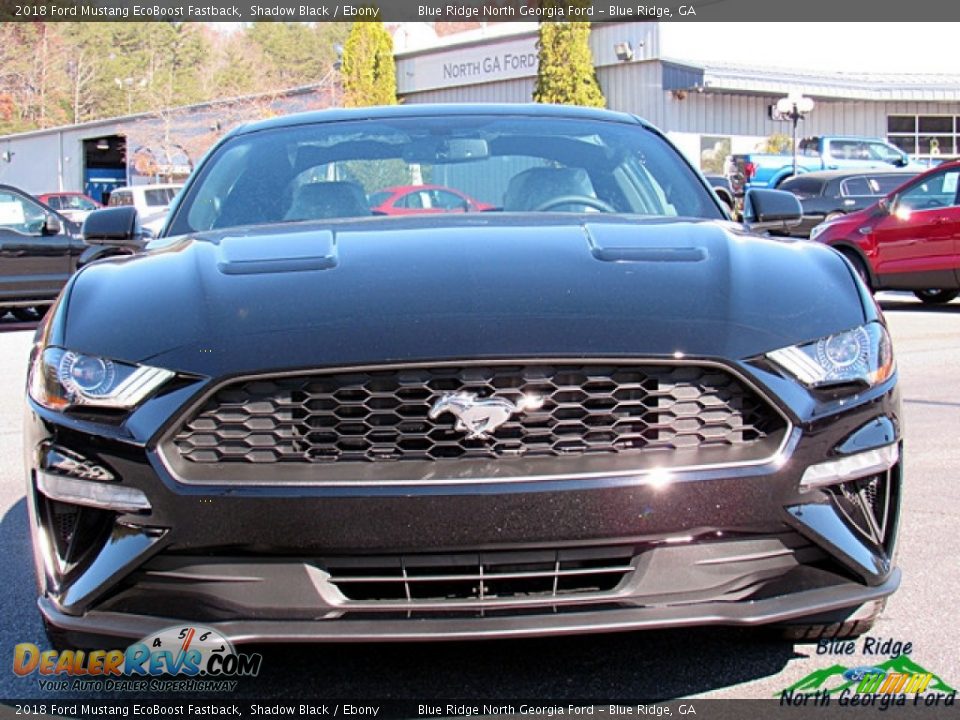 2018 Ford Mustang EcoBoost Fastback Shadow Black / Ebony Photo #8