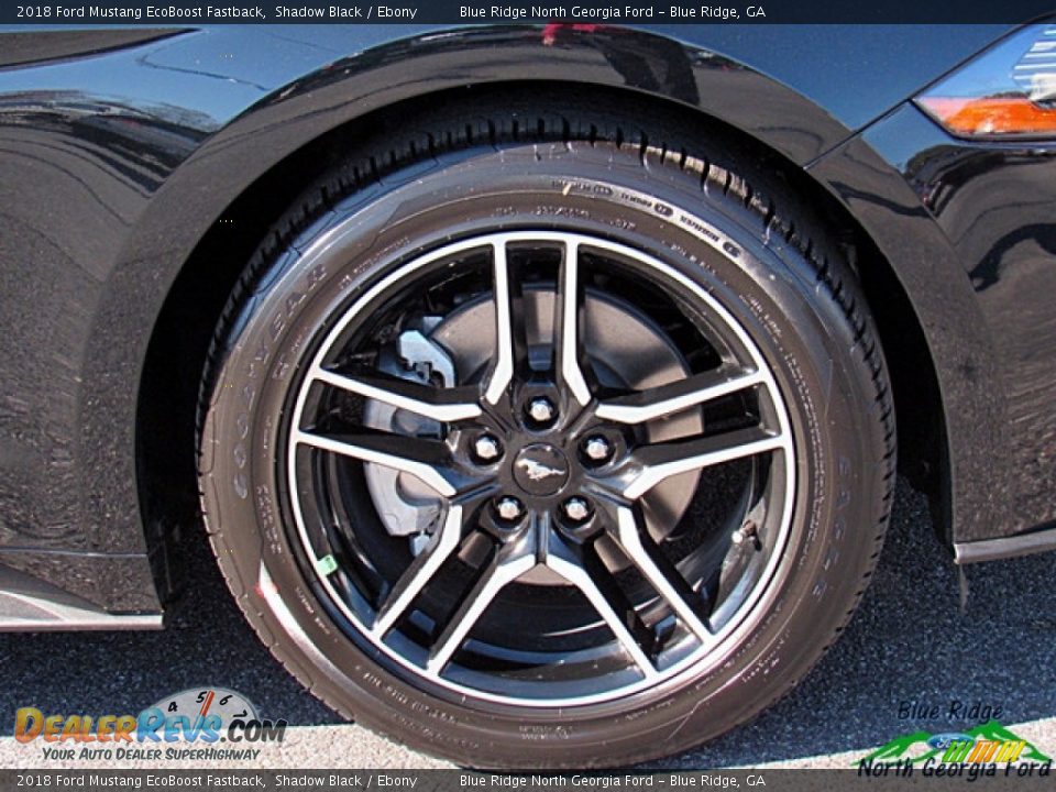 2018 Ford Mustang EcoBoost Fastback Shadow Black / Ebony Photo #9