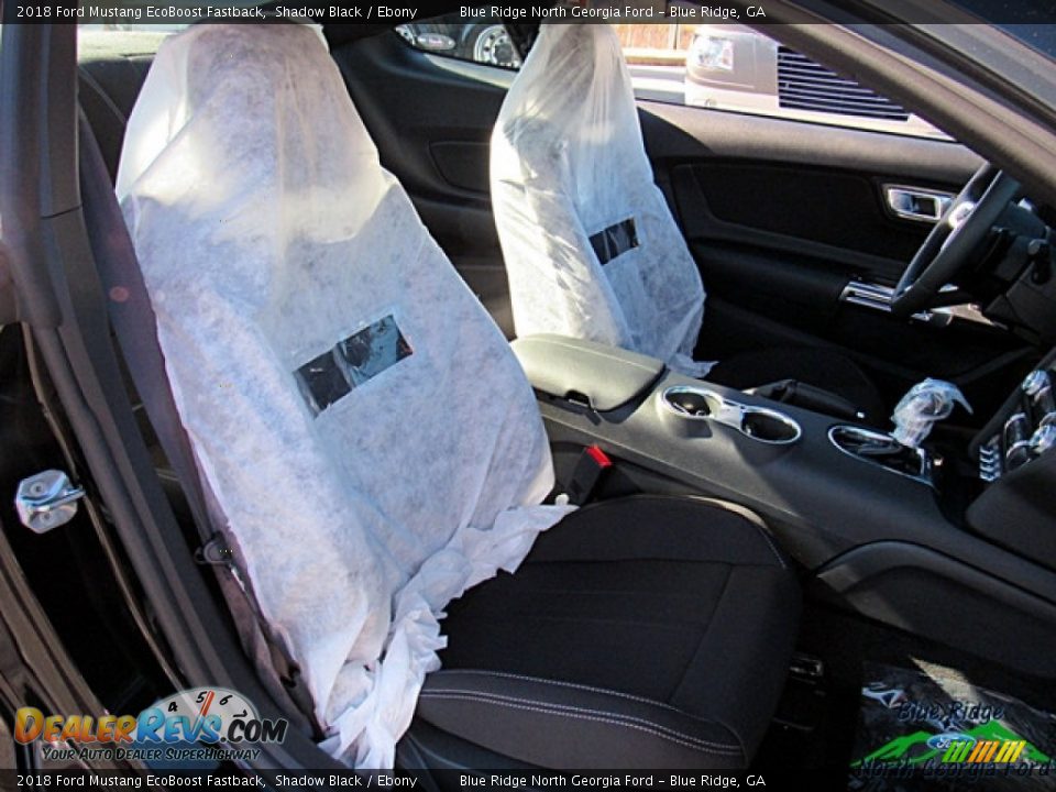 2018 Ford Mustang EcoBoost Fastback Shadow Black / Ebony Photo #13