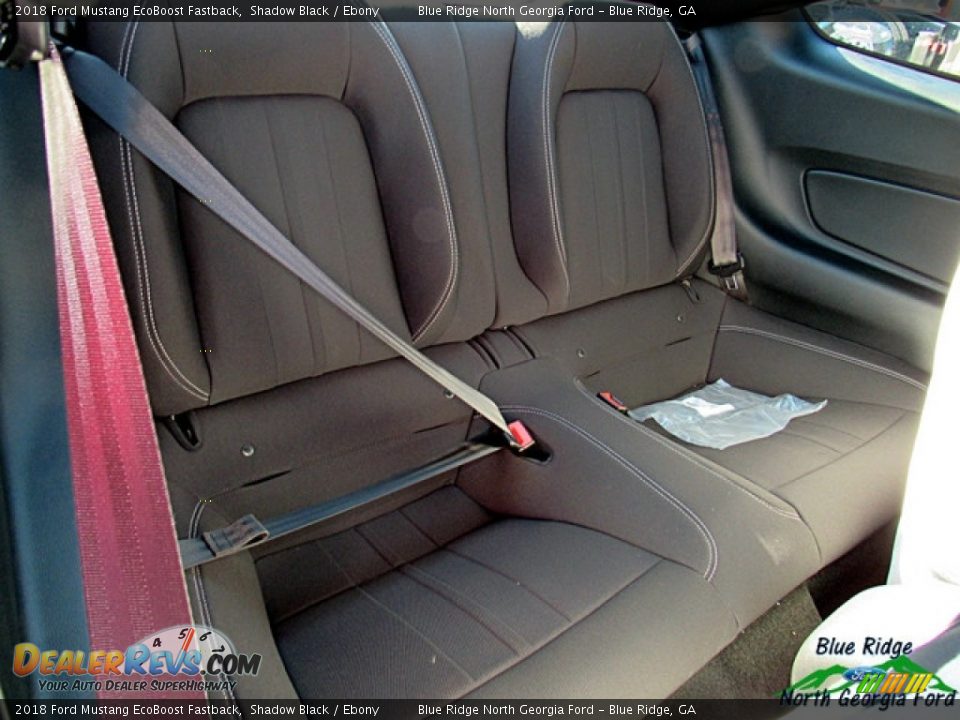 2018 Ford Mustang EcoBoost Fastback Shadow Black / Ebony Photo #14