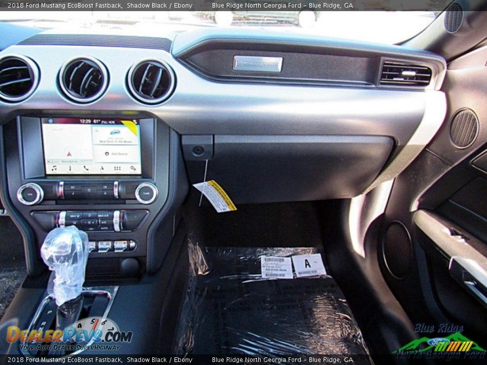 2018 Ford Mustang EcoBoost Fastback Shadow Black / Ebony Photo #16