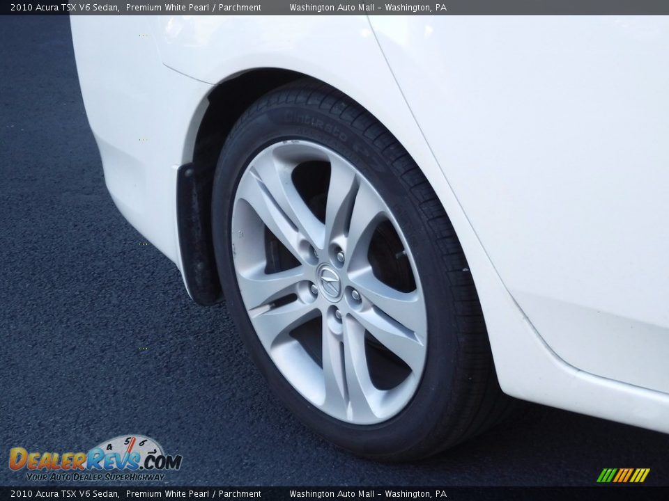 2010 Acura TSX V6 Sedan Premium White Pearl / Parchment Photo #3