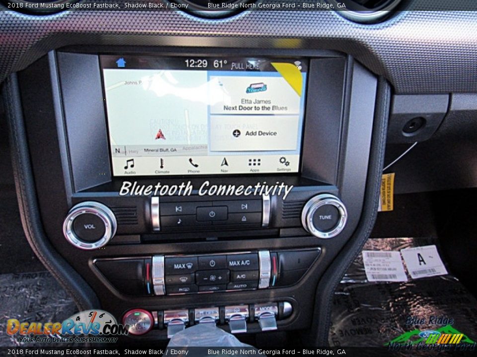 2018 Ford Mustang EcoBoost Fastback Shadow Black / Ebony Photo #18