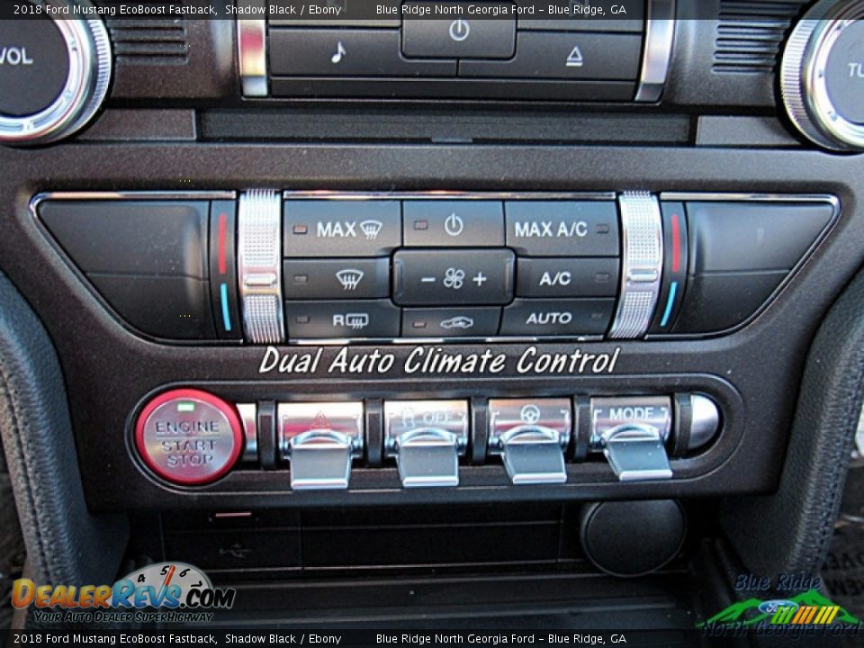 2018 Ford Mustang EcoBoost Fastback Shadow Black / Ebony Photo #20
