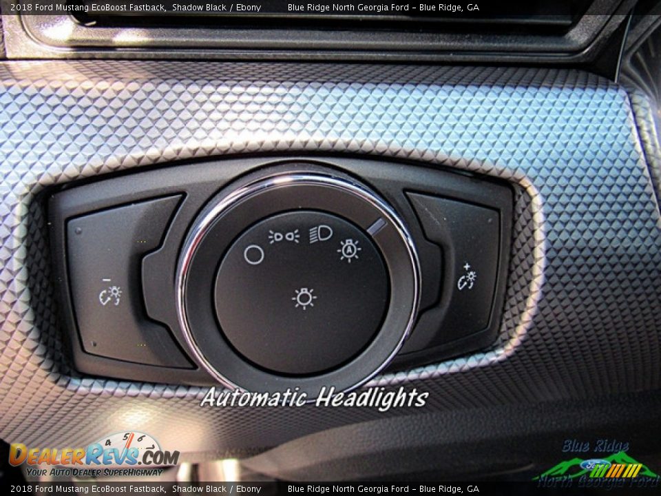 2018 Ford Mustang EcoBoost Fastback Shadow Black / Ebony Photo #22