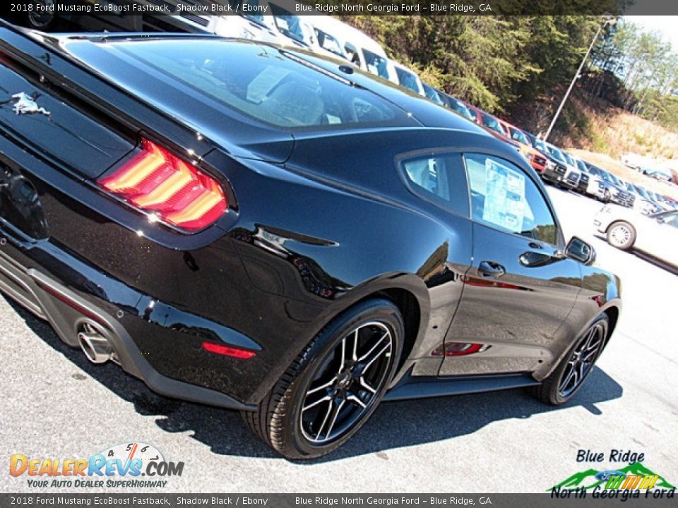 2018 Ford Mustang EcoBoost Fastback Shadow Black / Ebony Photo #26
