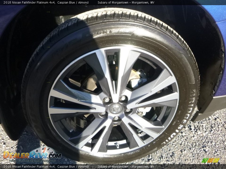 2018 Nissan Pathfinder Platinum 4x4 Caspian Blue / Almond Photo #2