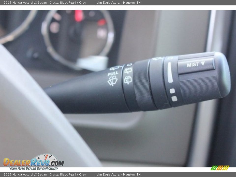 2015 Honda Accord LX Sedan Crystal Black Pearl / Gray Photo #36