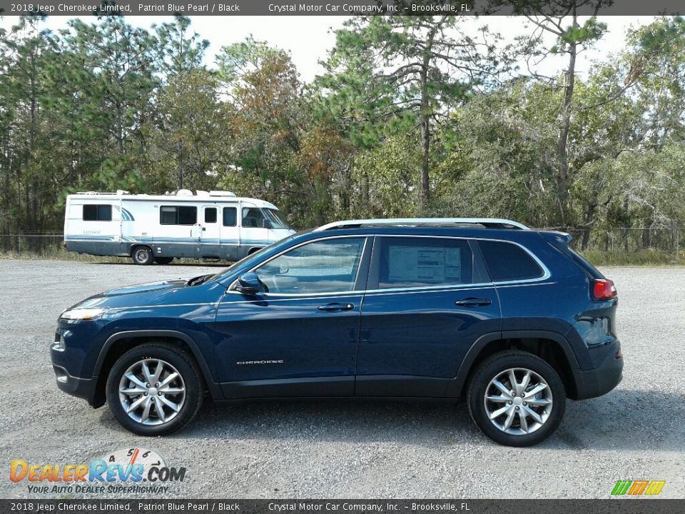 2018 Jeep Cherokee Limited Patriot Blue Pearl / Black Photo #2