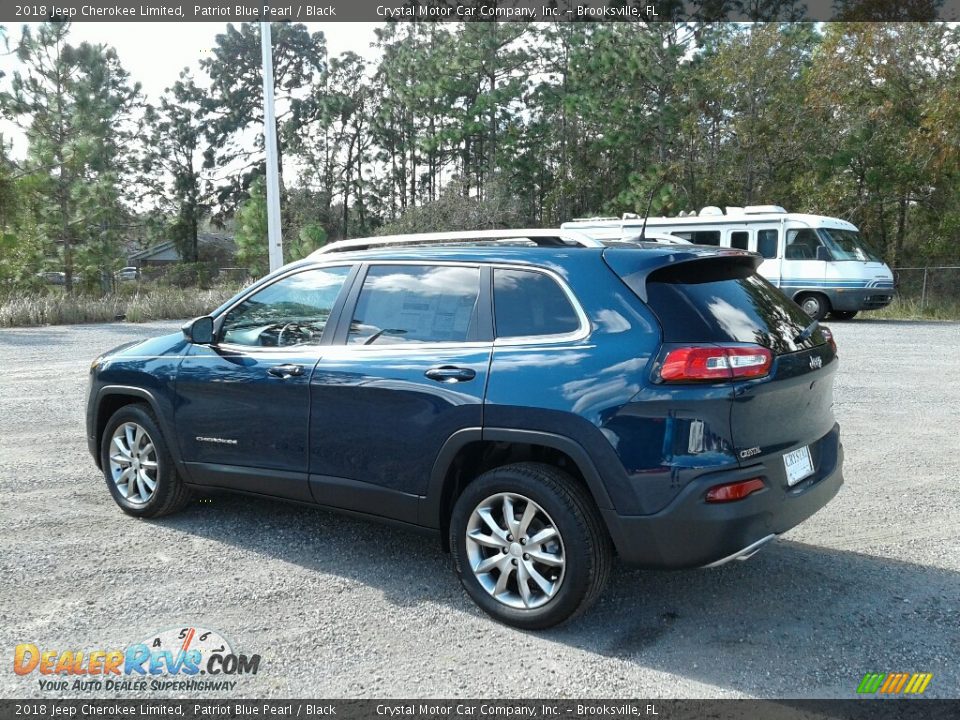 2018 Jeep Cherokee Limited Patriot Blue Pearl / Black Photo #3