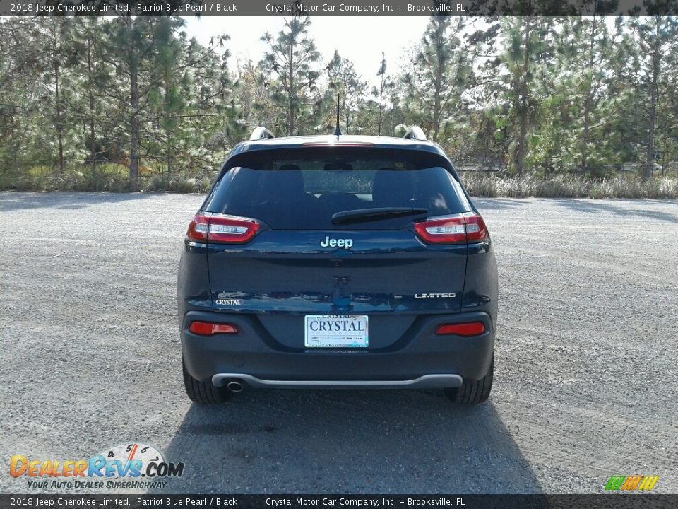 2018 Jeep Cherokee Limited Patriot Blue Pearl / Black Photo #4