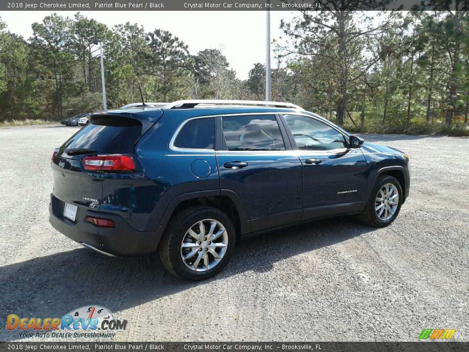 2018 Jeep Cherokee Limited Patriot Blue Pearl / Black Photo #5