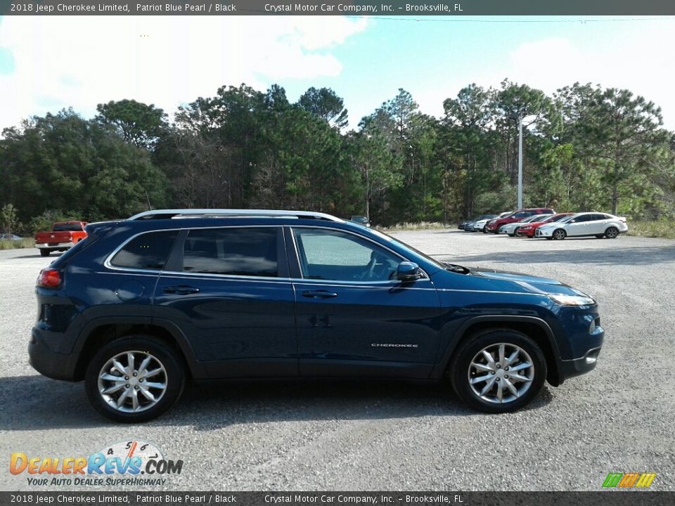 2018 Jeep Cherokee Limited Patriot Blue Pearl / Black Photo #6