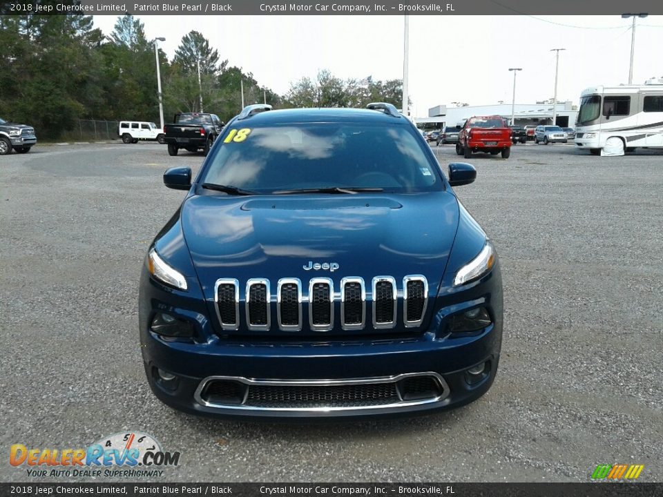2018 Jeep Cherokee Limited Patriot Blue Pearl / Black Photo #8