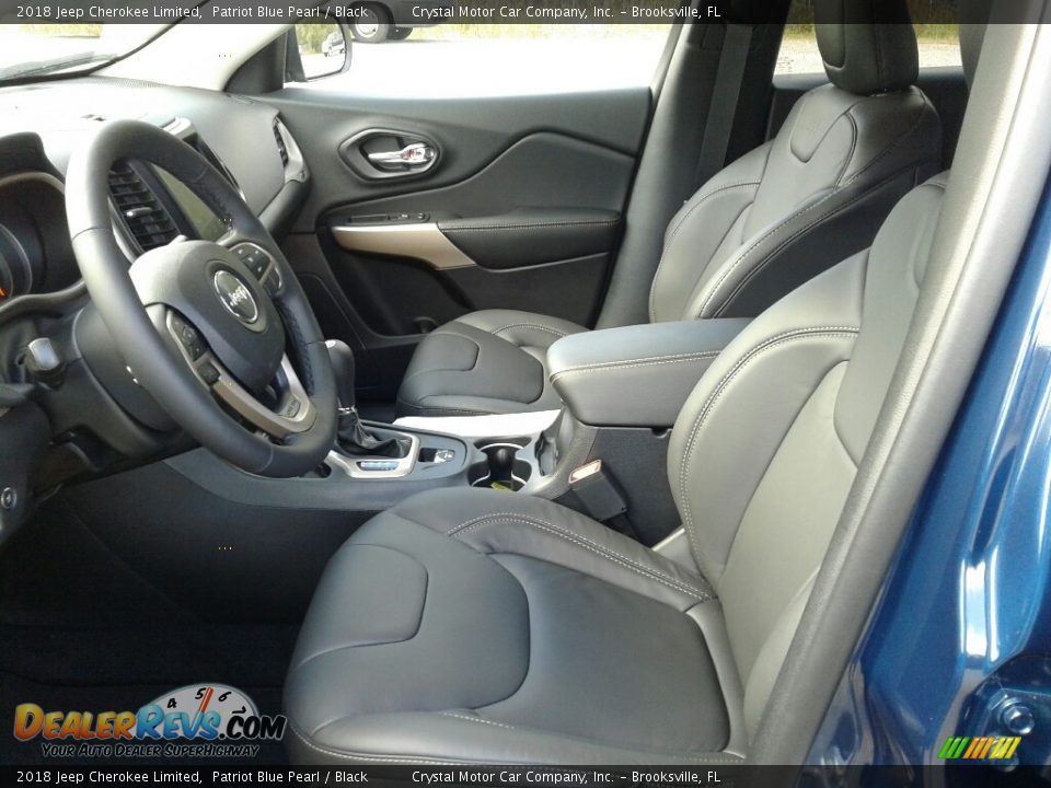 2018 Jeep Cherokee Limited Patriot Blue Pearl / Black Photo #9