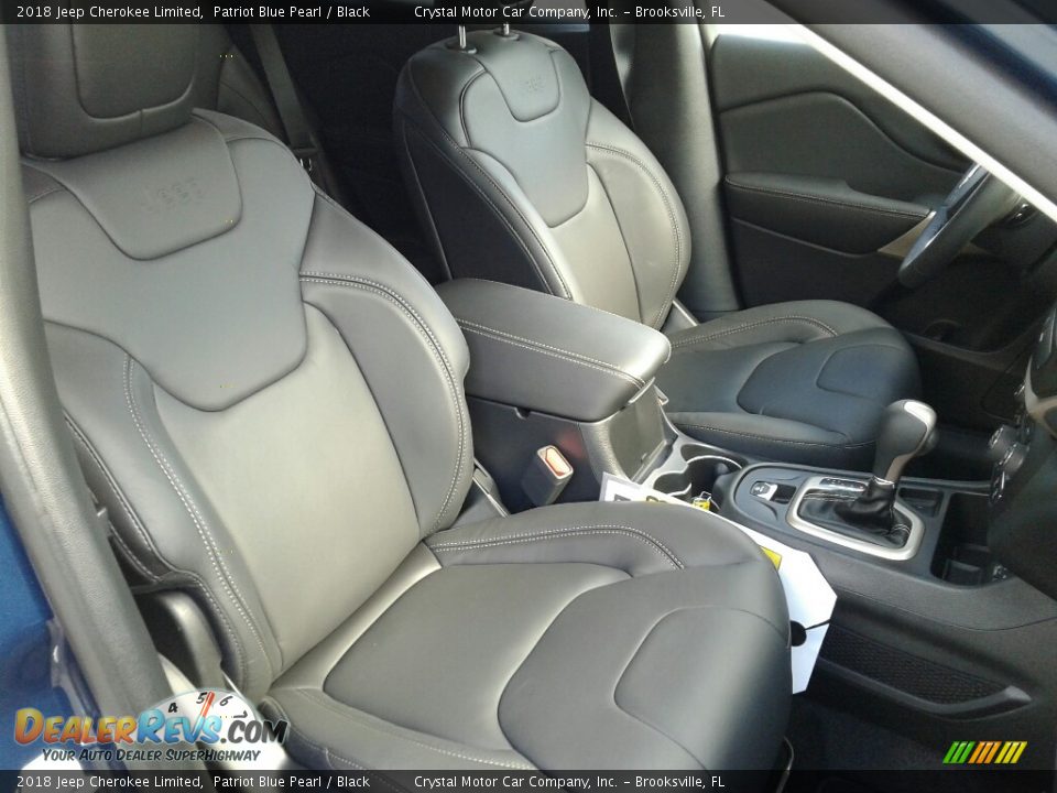 2018 Jeep Cherokee Limited Patriot Blue Pearl / Black Photo #12
