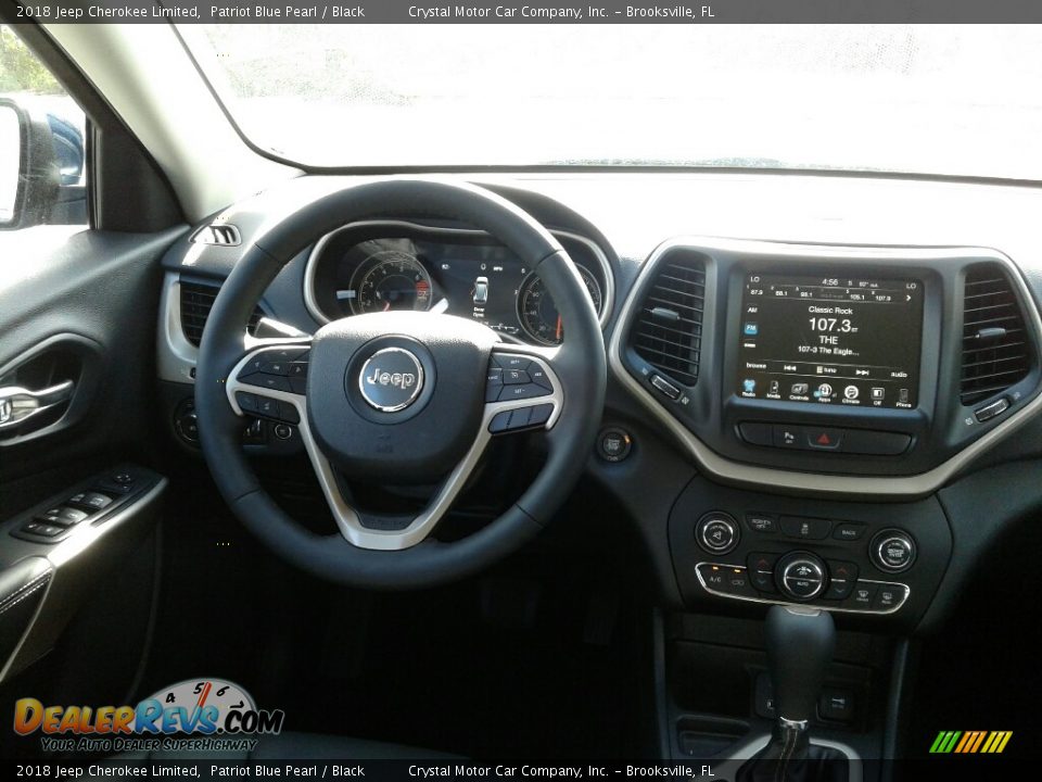 2018 Jeep Cherokee Limited Patriot Blue Pearl / Black Photo #13
