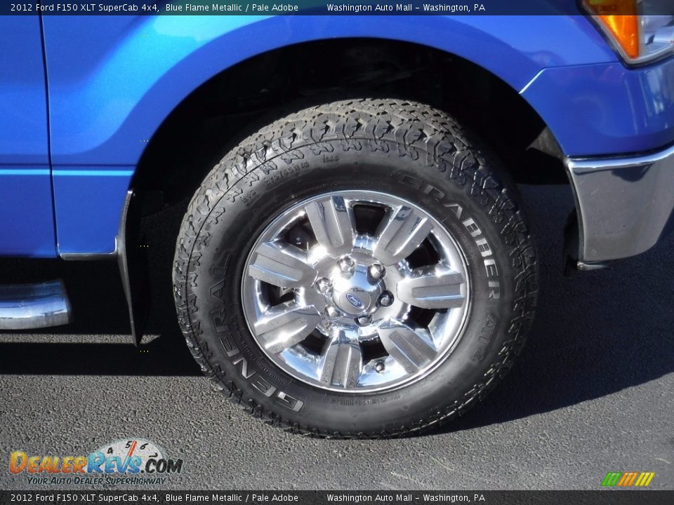 2012 Ford F150 XLT SuperCab 4x4 Blue Flame Metallic / Pale Adobe Photo #3