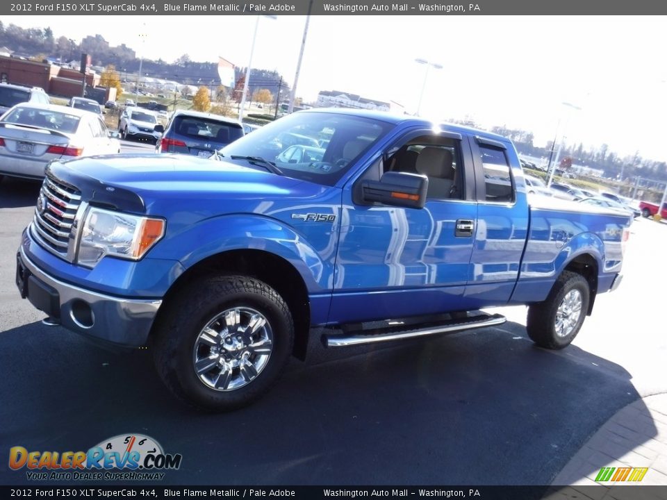 2012 Ford F150 XLT SuperCab 4x4 Blue Flame Metallic / Pale Adobe Photo #10