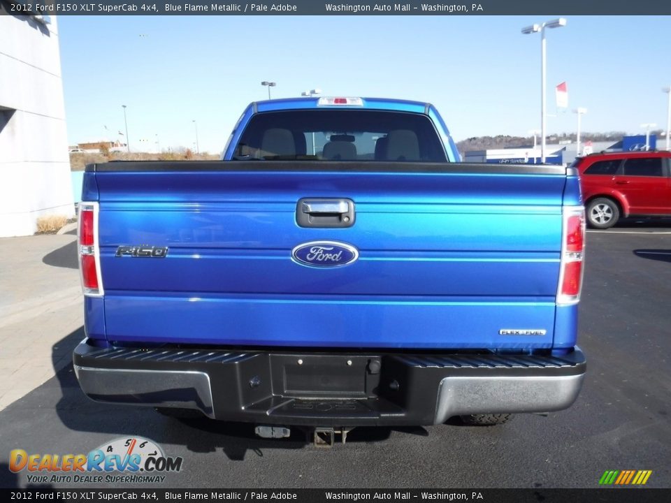 2012 Ford F150 XLT SuperCab 4x4 Blue Flame Metallic / Pale Adobe Photo #12