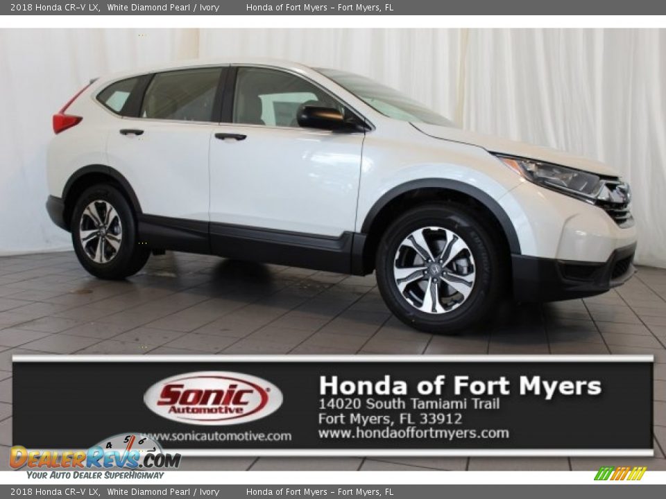 2018 Honda CR-V LX White Diamond Pearl / Ivory Photo #1