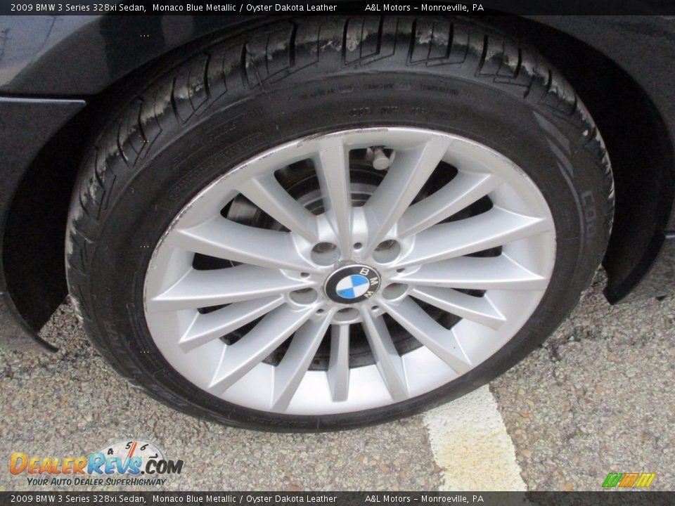 2009 BMW 3 Series 328xi Sedan Monaco Blue Metallic / Oyster Dakota Leather Photo #5