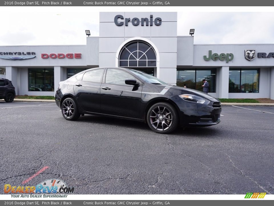 2016 Dodge Dart SE Pitch Black / Black Photo #1