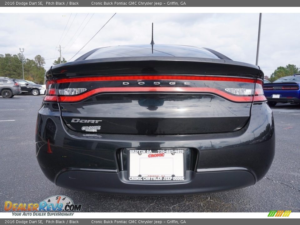 2016 Dodge Dart SE Pitch Black / Black Photo #6