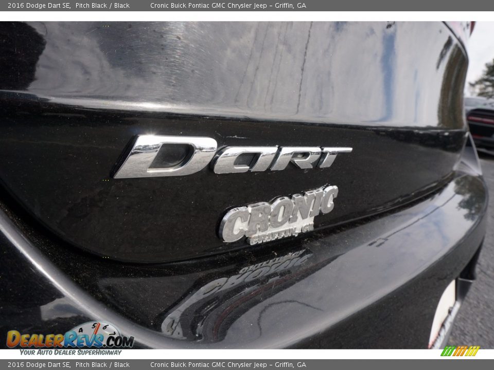 2016 Dodge Dart SE Pitch Black / Black Photo #14