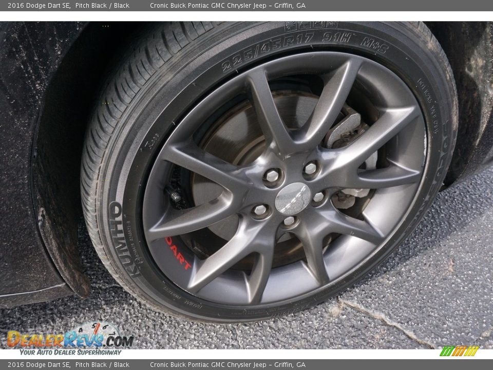 2016 Dodge Dart SE Pitch Black / Black Photo #18