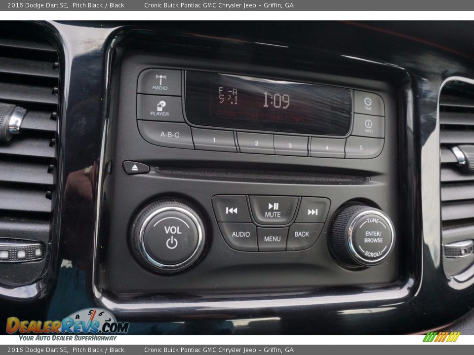 2016 Dodge Dart SE Pitch Black / Black Photo #19