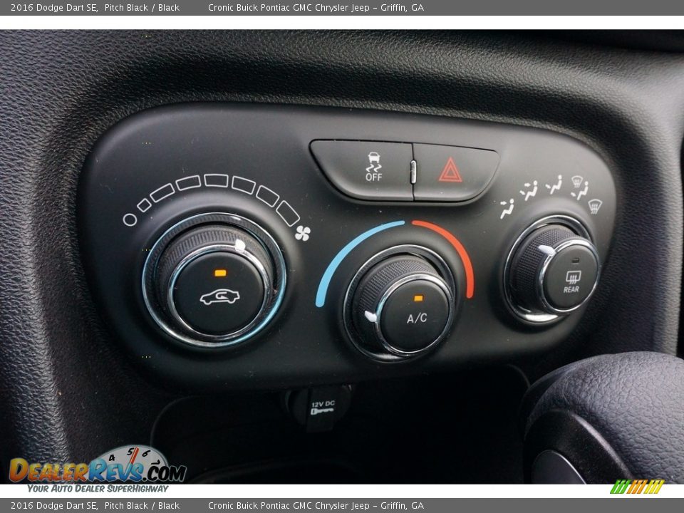 2016 Dodge Dart SE Pitch Black / Black Photo #20