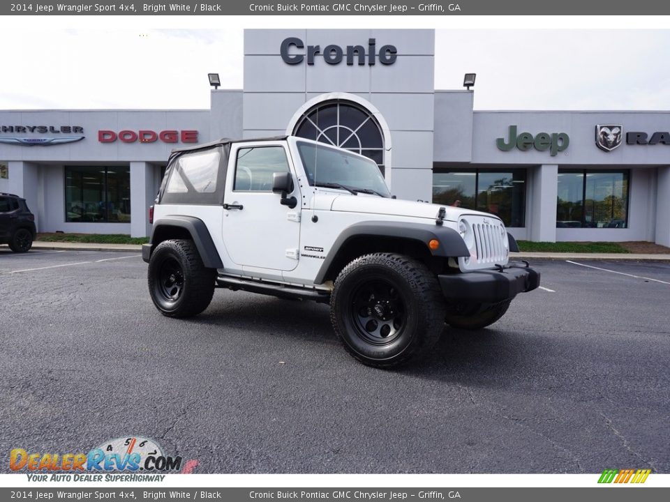 2014 Jeep Wrangler Sport 4x4 Bright White / Black Photo #1