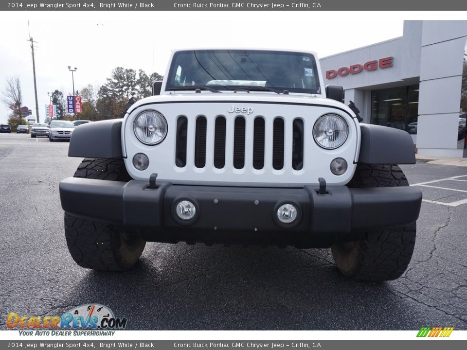 2014 Jeep Wrangler Sport 4x4 Bright White / Black Photo #2