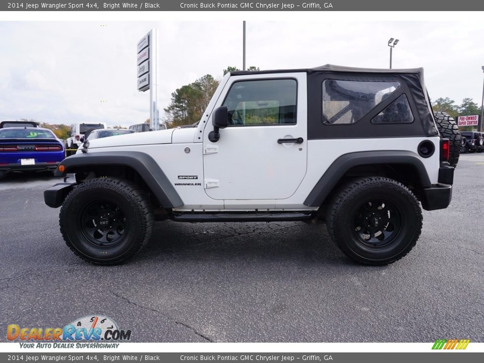 2014 Jeep Wrangler Sport 4x4 Bright White / Black Photo #4