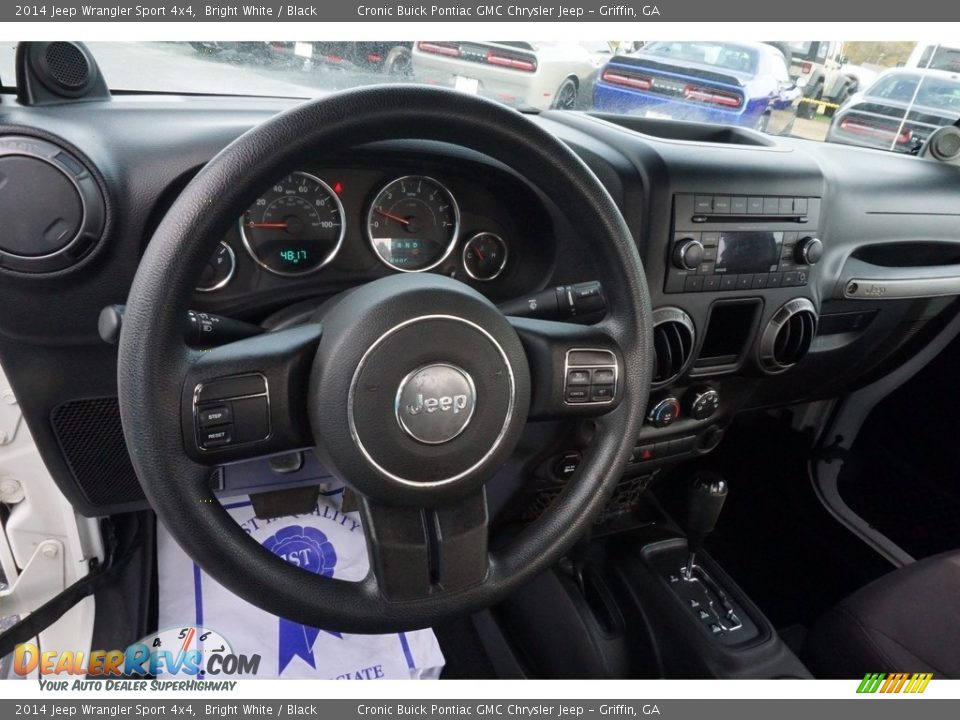 2014 Jeep Wrangler Sport 4x4 Bright White / Black Photo #10