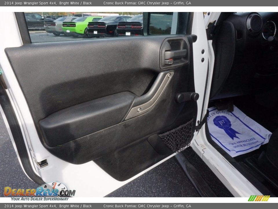 2014 Jeep Wrangler Sport 4x4 Bright White / Black Photo #12