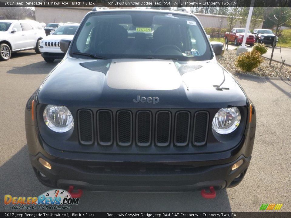 2017 Jeep Renegade Trailhawk 4x4 Black / Black Photo #8
