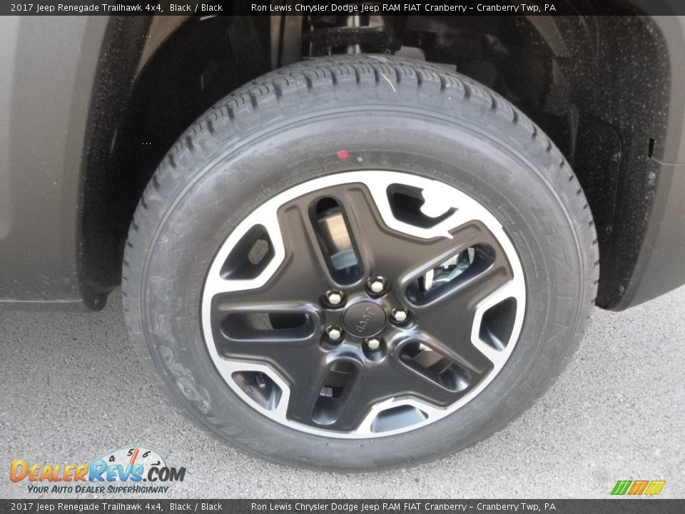 2017 Jeep Renegade Trailhawk 4x4 Black / Black Photo #9