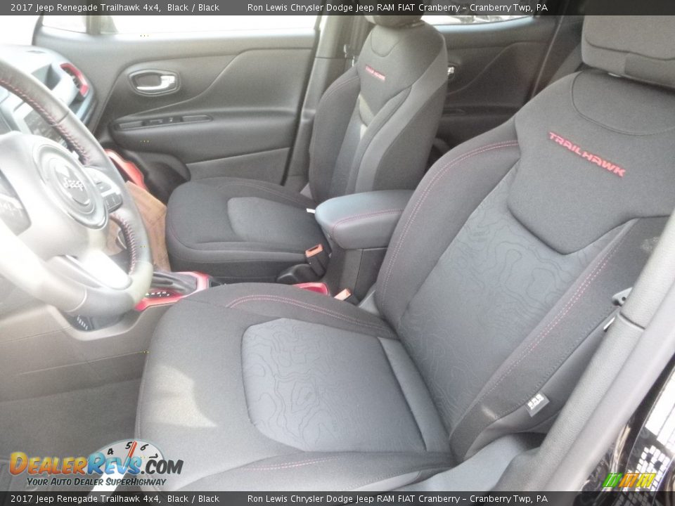 2017 Jeep Renegade Trailhawk 4x4 Black / Black Photo #14