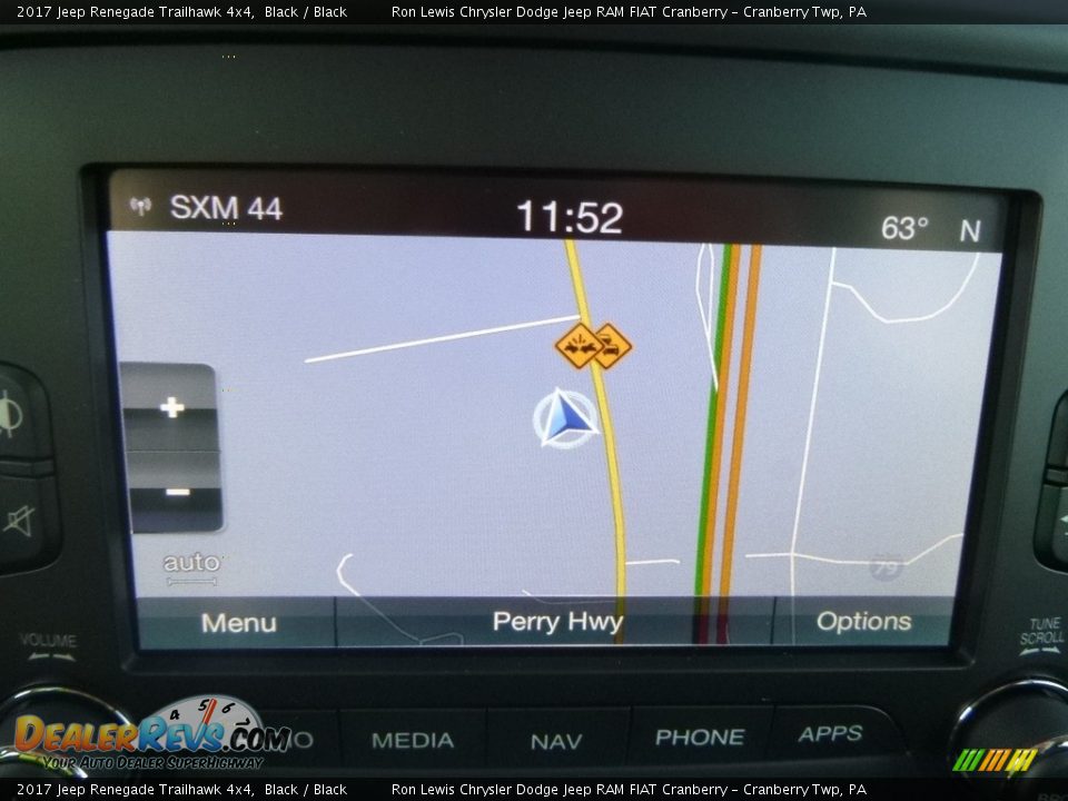 2017 Jeep Renegade Trailhawk 4x4 Black / Black Photo #17